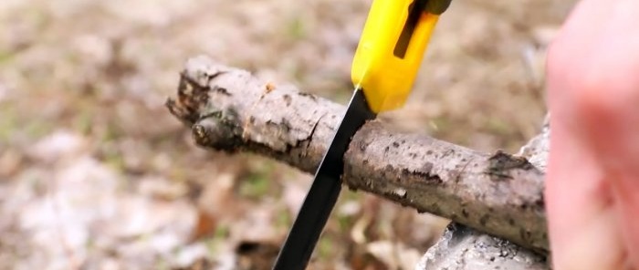 How to make a saw from a stationery knife