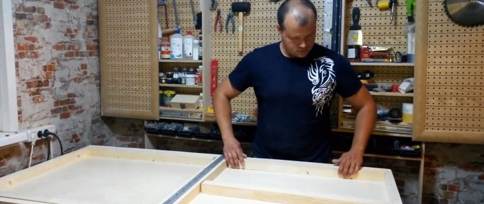 How to make a stable folding travel table with your own hands