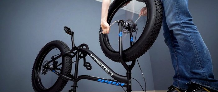 How to make a bicycle without spokes