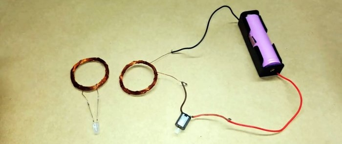 Drahtlose Übertragung von Strom ohne einen einzigen Transistor