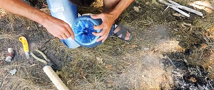Como fazer uma concha com uma garrafa de plástico