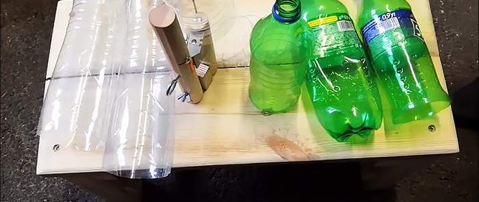 איך להכין מטאטא מבקבוקי פלסטיק