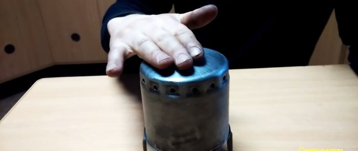 Come realizzare un mini riscaldatore turistico da un filtro dell'olio