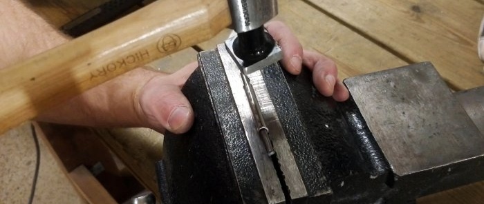 Wie man mit einfachen Werkzeugen Knopflöcher macht