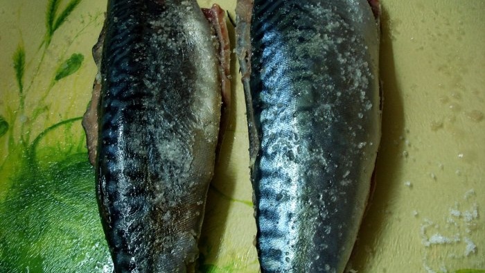 Saldēta makreles stroganina