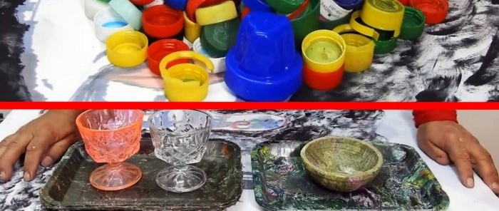 Jak vyrobit plastové nádobí z víček od PET lahví