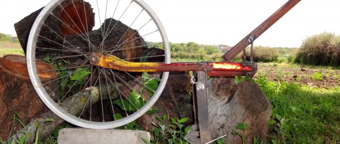 Hur man gör en ogräsfräs med en gammal cykel