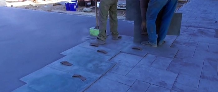 Cara meletakkan konkrit bercop