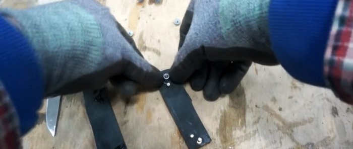Come realizzare un coltello tascabile pieghevole con delle forbici rotte