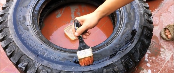 Ako vyrobiť trojposchodovú záhradnú fontánu zo starých pneumatík
