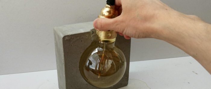 How to make a simple retro lamp in loft style