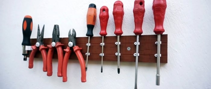 Cómo hacer fácilmente un soporte para guardar herramientas manuales