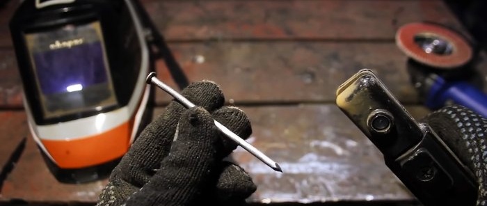 How to wrap a nail around the stem of a glass
