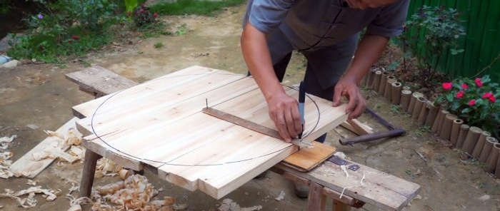 Cara membuat penutup kayu untuk kawah di rumah asap atau tandoor tanpa gam, paku dan skru