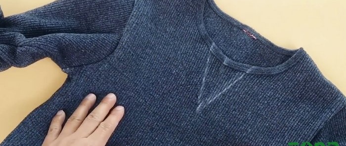 Como estreitar o decote de um suéter ou camiseta com as próprias mãos