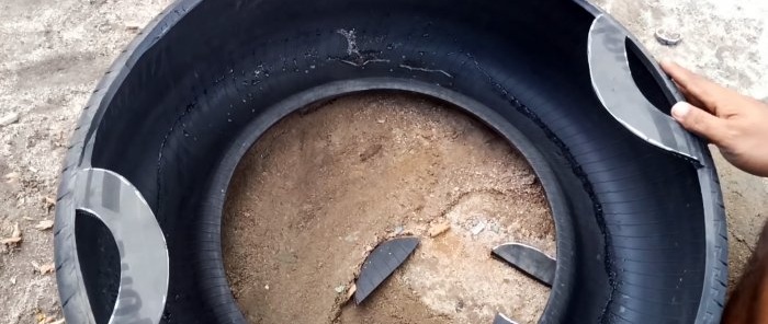 Kaip iš senos padangos pasidaryti vandens baką