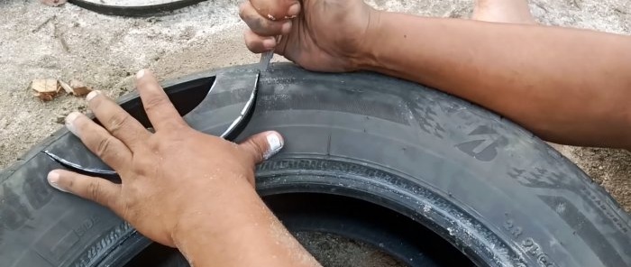 Comment fabriquer un réservoir d'eau à partir d'un vieux pneu