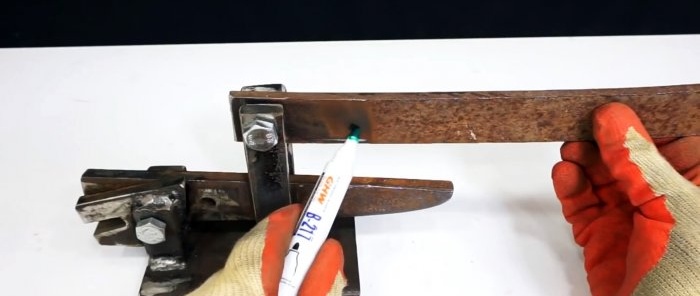 Paano gumawa ng lever scissors para sa pagputol ng mga rod at wire
