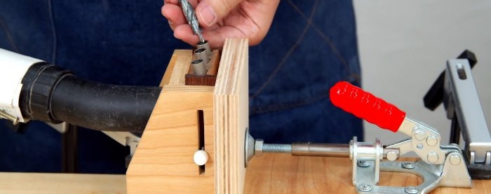 We make a drill for hidden fasteners that will make the work easier and faster