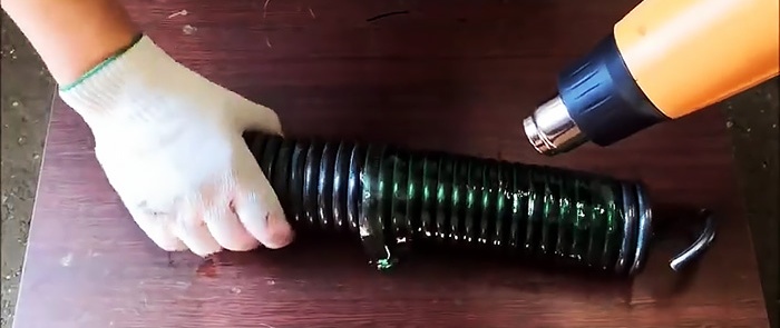 Free corrugated pipe made from plastic bottles