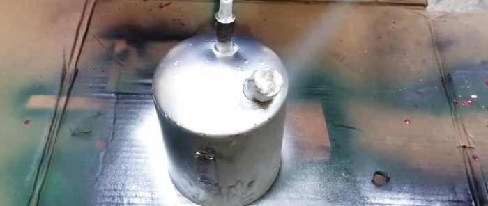 Galingo degiklio gaminimas iš šaldytuvo kompresoriaus