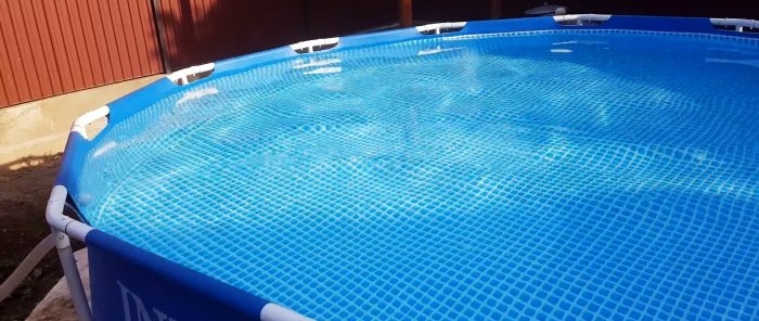 Hvordan man hurtigt opvarmer en pool ved hjælp af en bilradiator