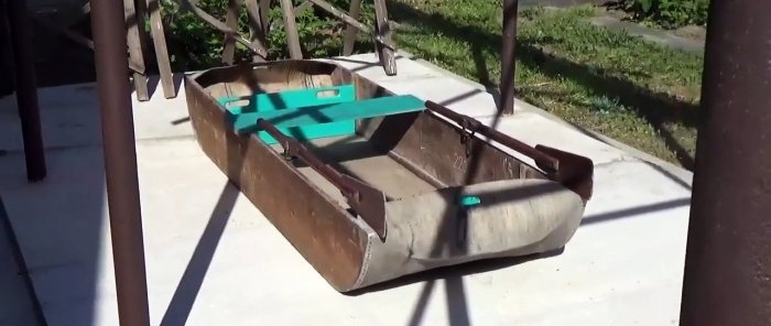 How to make a simple folding fishing boat