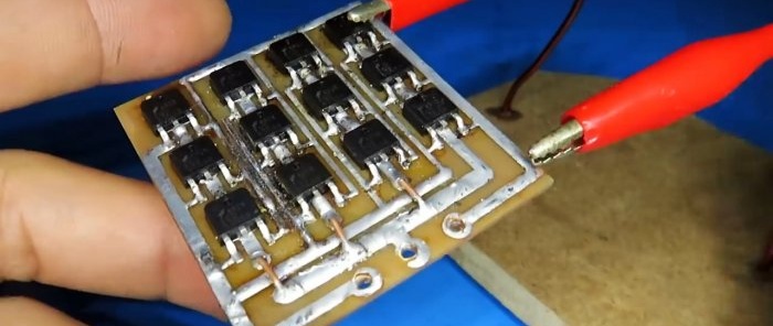 Como fazer um transistor enorme e poderoso com suas próprias mãos