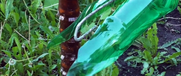 How to make a beautiful palm tree for the garden from PET bottles