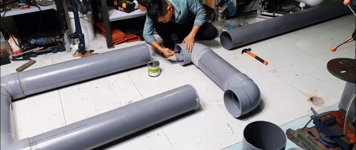 How to make a light boat from PVC pipes in one evening