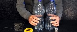 Plastik şişelerden güçlü bir 12V elektrikli süpürge nasıl yapılır