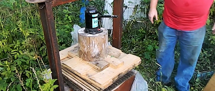 Wie man einen Obstzerkleinerer herstellt, der von einem Winkelschleifer angetrieben wird