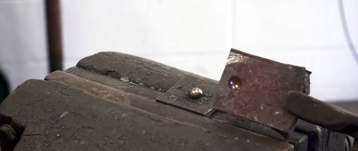How to make a tool for installing forged rivets from a shock absorber spring and bearing