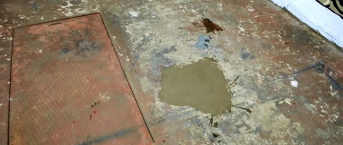How to restore and paint a crumbling concrete floor