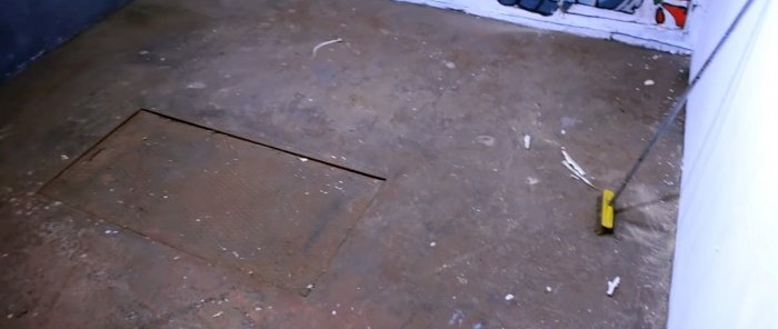 How to restore and paint a crumbling concrete floor