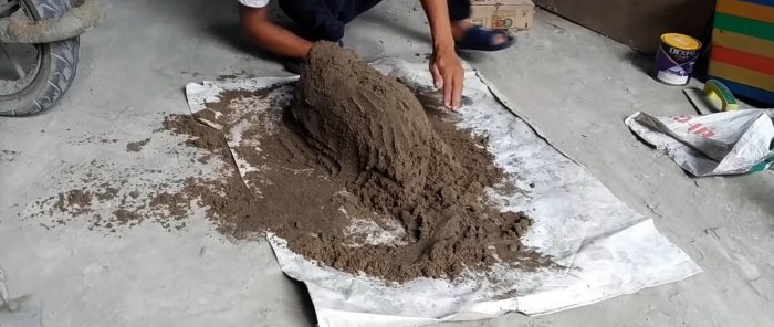 Como fazer uma magnífica figura de jardim de concreto comum