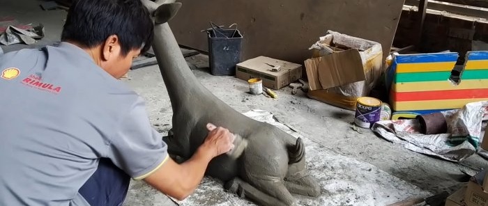 Come realizzare una magnifica figura da giardino dal cemento ordinario