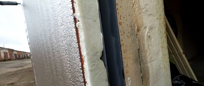 Капије су топлије од зидова Како правилно изоловати метална гаражна врата