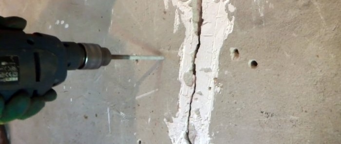 Hvordan reparere en ekspanderende sprekk i en vegg slik at den ikke vises igjen