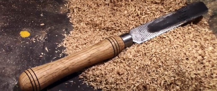 Как да си направим инструмент за струговане на дърво от стар рашпил