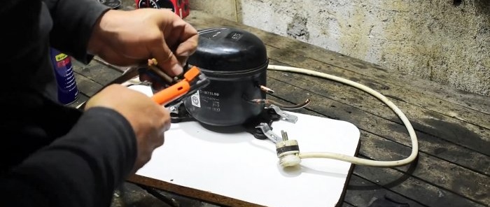 Hur man gör en vakuumpump från en kylkompressor och var den kan vara användbar