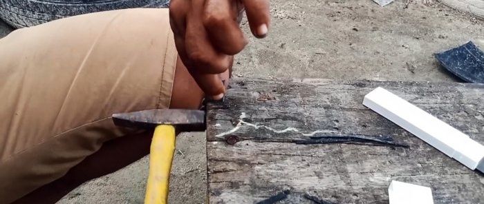 Cách làm đôi dép xỏ ngón vĩnh cửu từ lốp xe cũ
