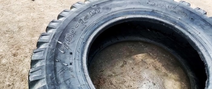 Comment couper un pneu de voiture en fines bandes et où l'utiliser