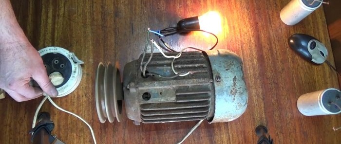 Nova lampa metoda spajanja trofaznog elektromotora na jednofaznu mrežu od 220 V