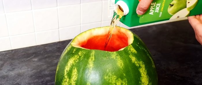Ein erfrischender Wassermelonencocktail für die ganze Familie