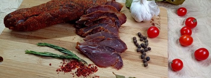 How to cook basturma from pork tenderloin with just two ingredients without chemical additives