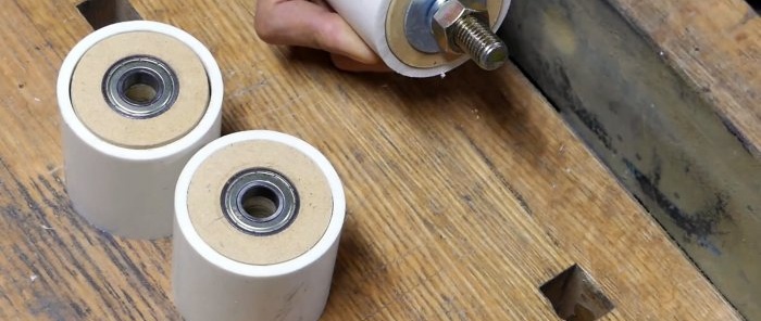 Come realizzare rulli per una levigatrice a nastro senza tornio