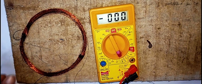 How to make a metal detector from a multimeter in 5 minutes