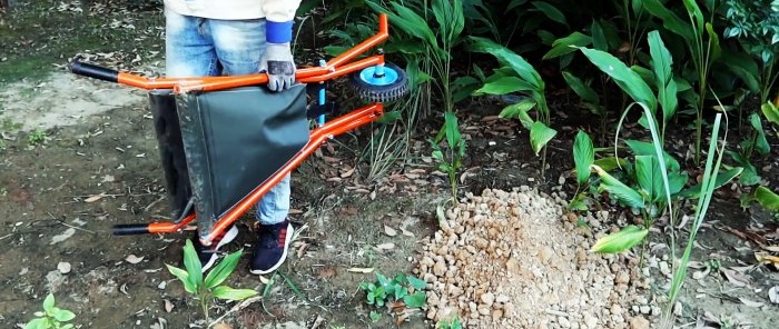 Можете да вземете такава лека домашна количка със себе си и да я съхранявате навсякъде