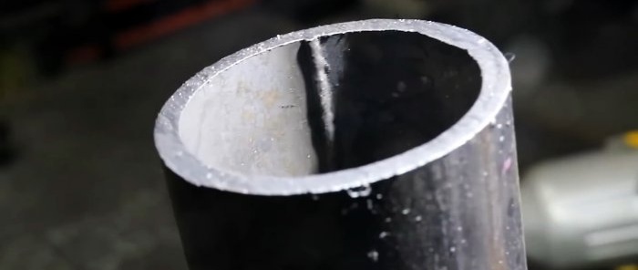 How to remove a seam inside a round pipe
